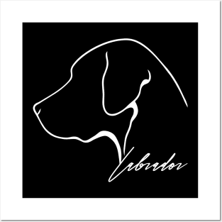 Proud Labrador profile dog Lab lover gift Posters and Art